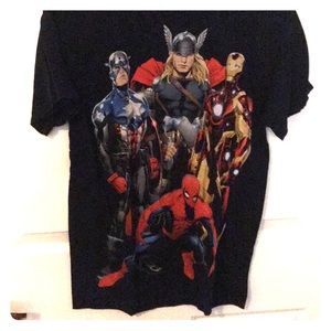 Marvel Avengers Black Graphic Tee